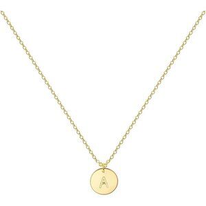 Personalized 18K Gold Plated Initial Necklace for Elegant Women - Gift-Ready